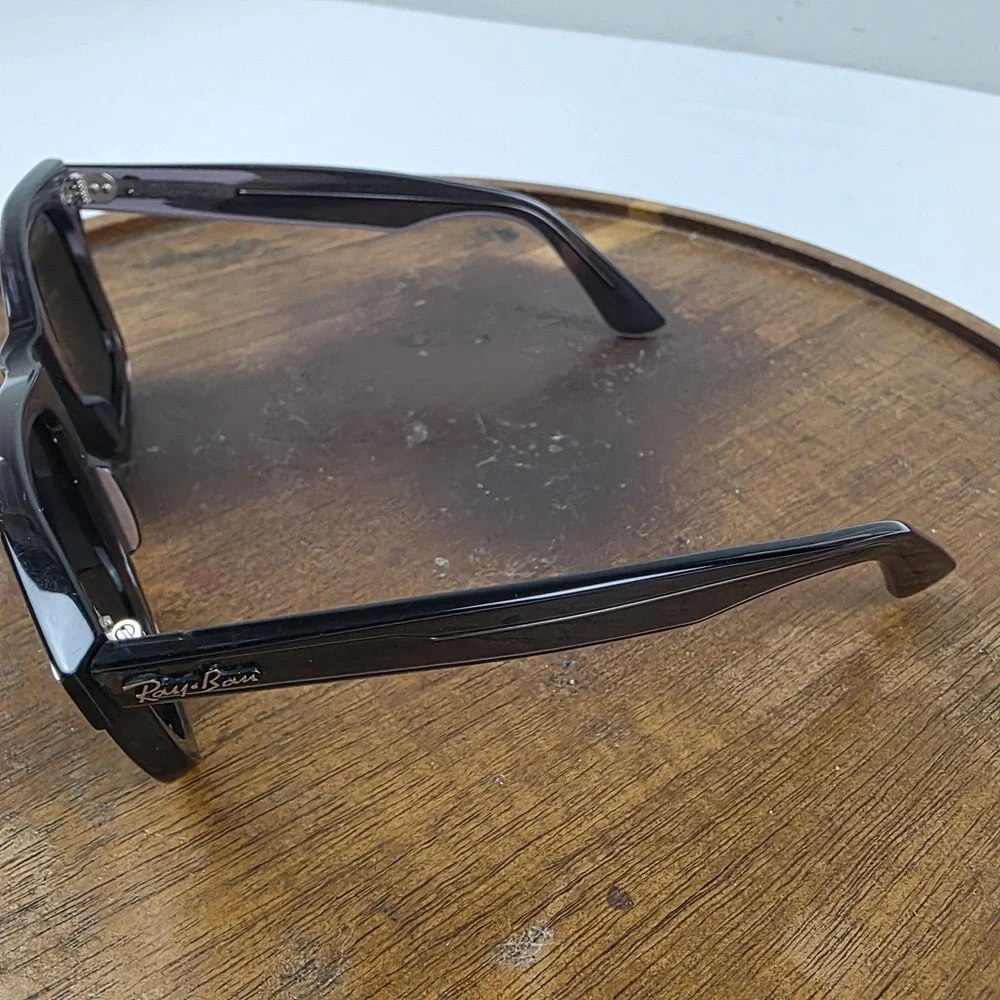 Ray-Ban RB2140 Wayfarer Sunglasses Mens 50-22 Black Gray Tinted Italy 6641/R5